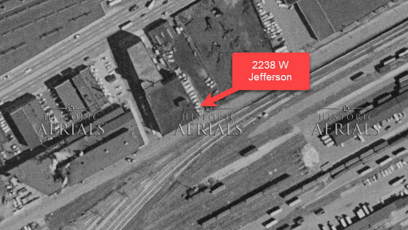 Delray Theatre - 1957 Aerial (newer photo)